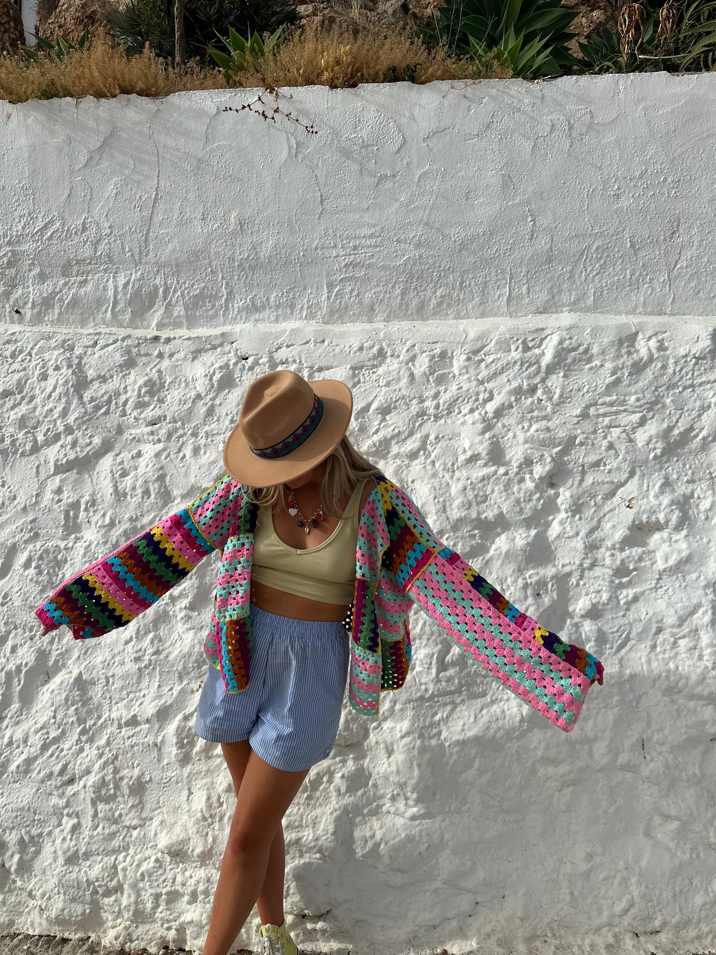 PRE-ORDER Boho colourful cardigan