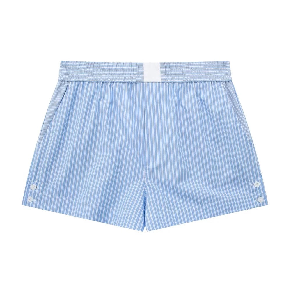 Blue striped short Veerle