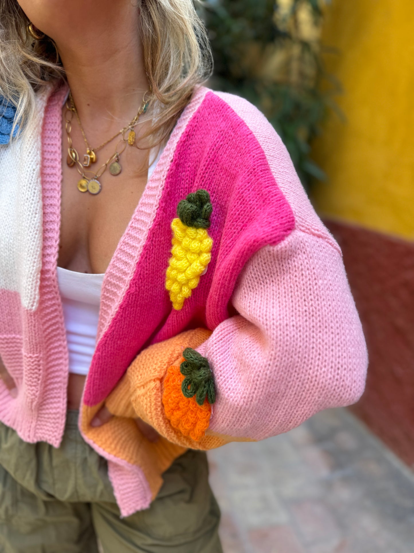 Jazzy fruit cardigan