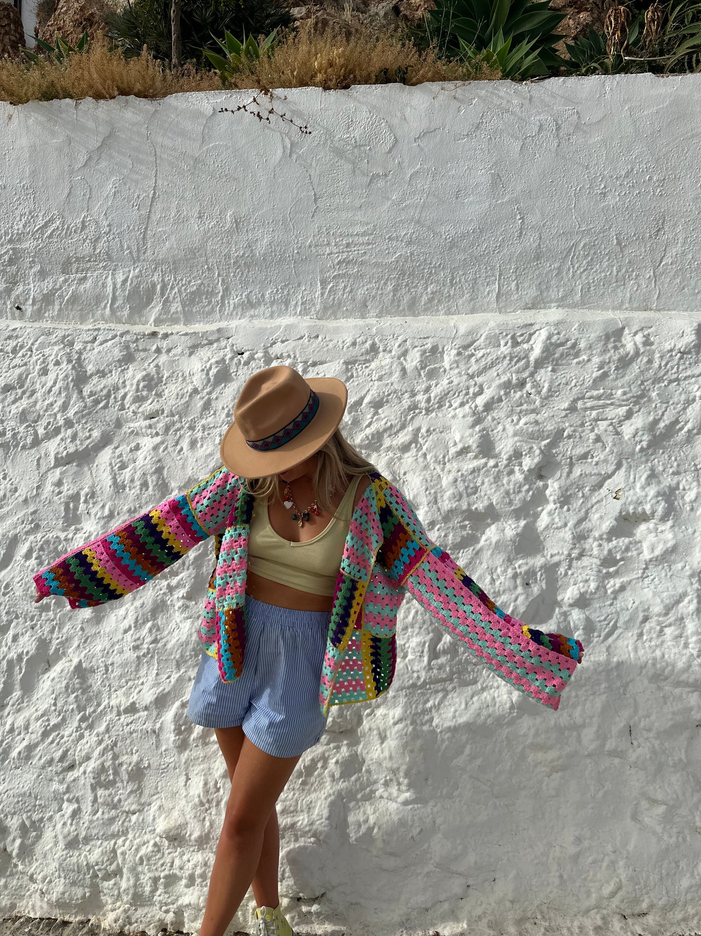 PRE-ORDER Boho colourful cardigan